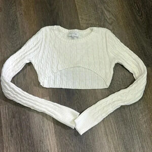 (13)Acoa cropped  sweater